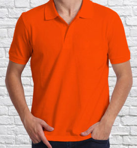 Футболка мужская Polo оранжевая