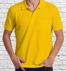 Футболка мужская Polo желтая