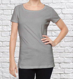 Футболка женская меланж или серая